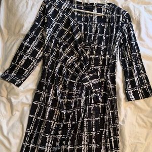 Black wrap dress